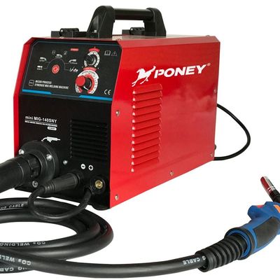 รับประกัน 1 ปี Synergic เครื่องเชื่อม MIG 230V 110V Arc Mig เครื่องเชื่อม