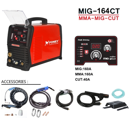 Mig-164ct Mma / Mig / Cut 3 In 1 เครื่องเชื่อม 40a Cutting