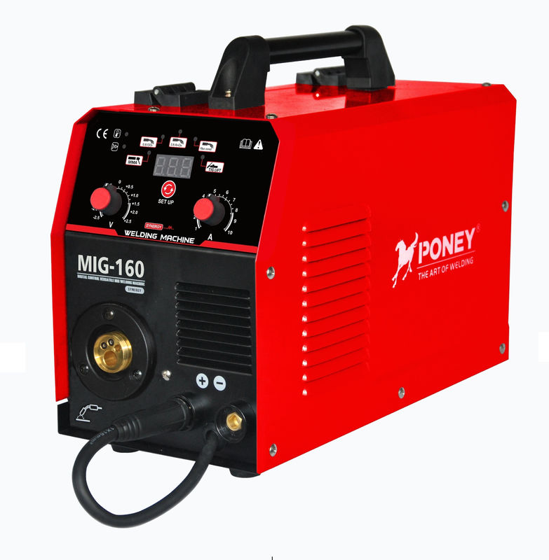 140Amp 200Amp เครื่องเชื่อม MIG Synergic 5 ใน 1 เครื่องเชื่อมสีที่กำหนดเอง